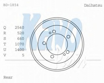 KAVO PARTS bd1854 -  Тормозной барабан